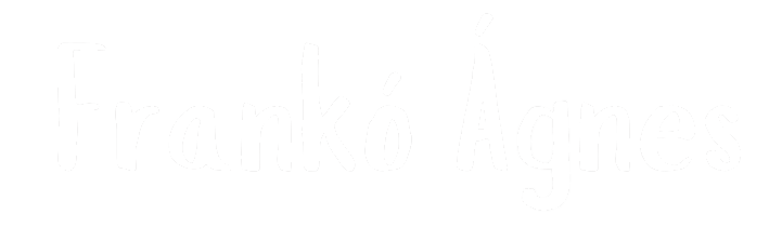 Frankó Ágnes logó fehérben retina